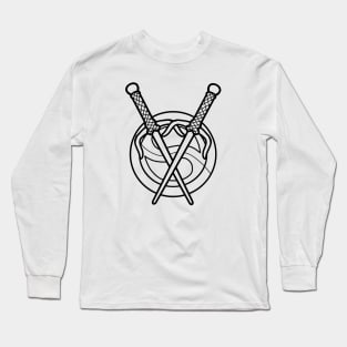 Xena Chakram & Sais Black Long Sleeve T-Shirt